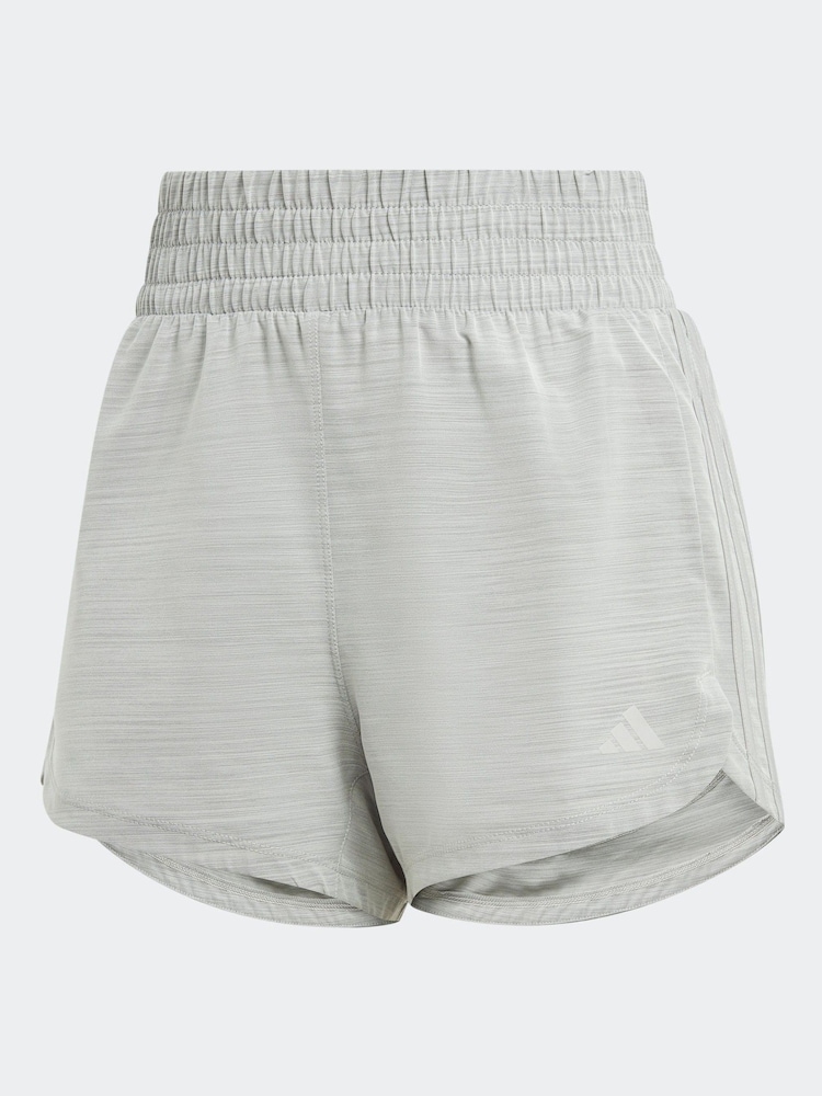 adidas Grey Pacer Woven Shorts - Image 7 of 7