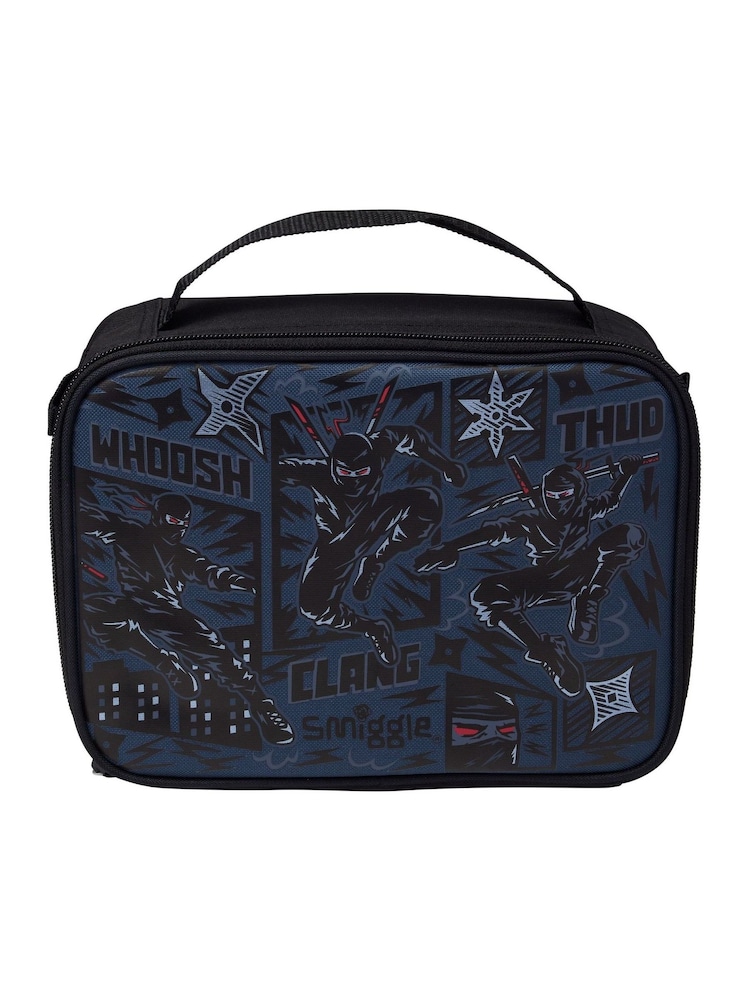 Smiggle Black Realm Oblong Attach Lunchbox - Image 1 of 2