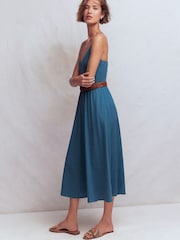 Boden Blue Cross Back Jersey Dress - Image 6 of 7
