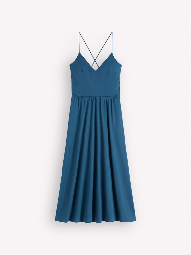 Boden Blue Cross Back Jersey Dress - Image 7 of 7 Boden Blue Cross Back Jersey Dress - Image 7 of 7