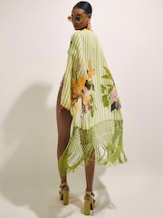 River Island Green Del Maar Fringed Kimono Coverup - Image 4 of 4