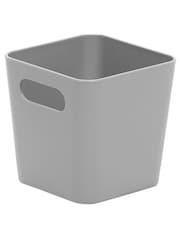 Wham Set of 5 Grey Studio Square Plastic Storage Baskets - Image 4 of 4