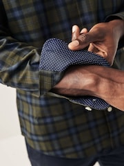 Forest Green Check Easy Iron Button Down Oxford Shirt - Image 5 of 7