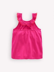 Boden Pink Ruffle Neck Trim Top - Image 2 of 3