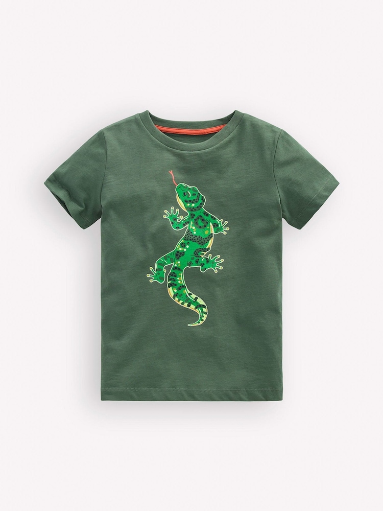 Boden Green Front and Back Glow T-Shirt - Image 1 of 3 Boden Green Front and Back Glow T-Shirt - Image 1 of 3