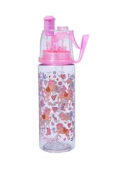 Smiggle Pink Wildflower Spritz Plastic Drink Bottle 560mL - Image 1 of 3