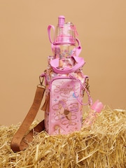 Smiggle Pink Wildflower Spritz Plastic Drink Bottle 560mL - Image 2 of 3