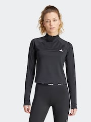 adidas Black Train Essential Quarter Zip Sweatshirt - Image 1 of 7