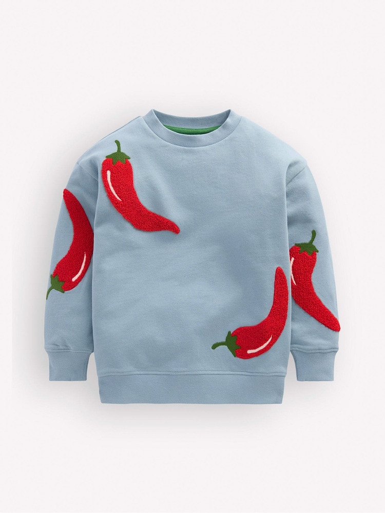 Boden Blue Fun Sweatshirt - Image 1 of 3