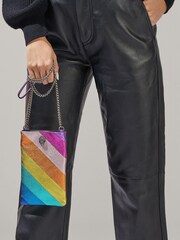 Kurt Geiger London Pink Kensington Leather Phone Crossbody Bag - Image 6 of 6