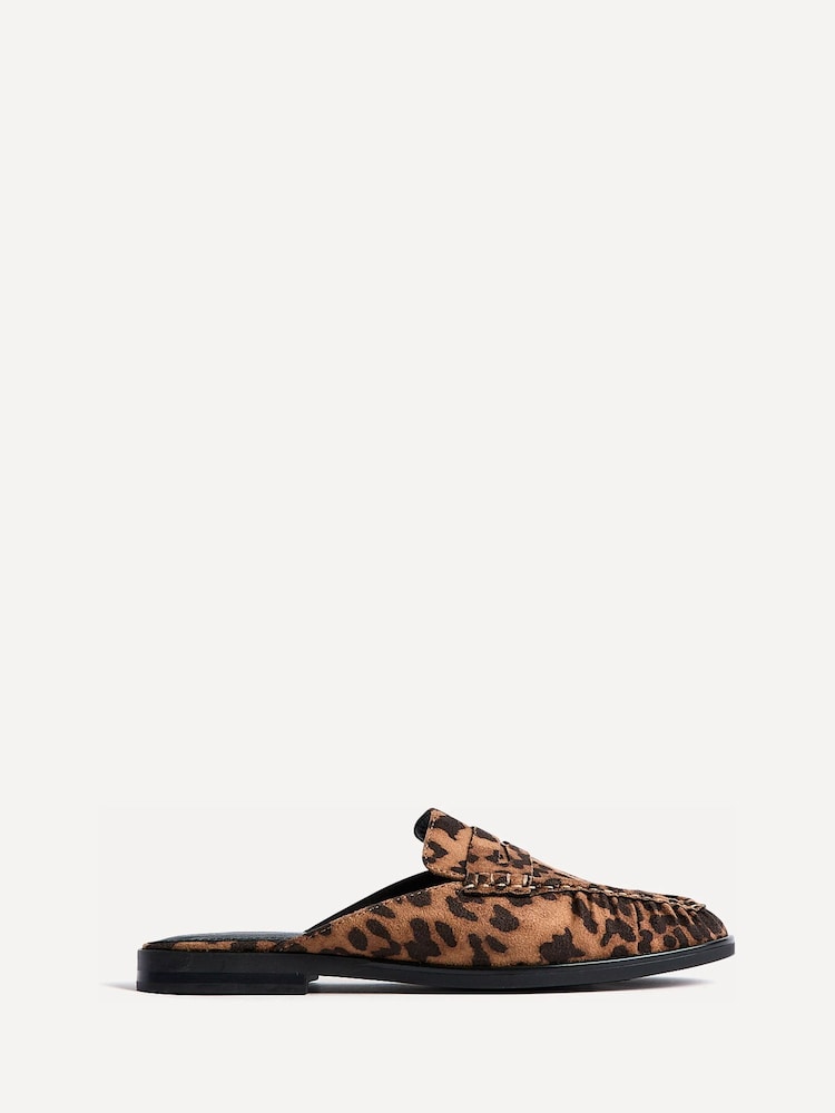 Linzi Animal Intro Ruched Slip On Mules - Image 2 of 6 Linzi Animal Intro Ruched Slip On Mules - Image 2 of 6