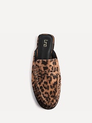 Linzi Animal Intro Ruched Slip On Mules - Image 4 of 6