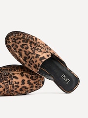 Linzi Animal Intro Ruched Slip On Mules - Image 5 of 6
