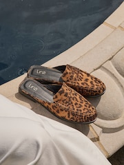 Linzi Animal Intro Ruched Slip On Mules - Image 6 of 6
