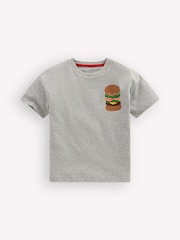 Boden Grey Front & Back Graphic T-Shirt - Image 1 of 3