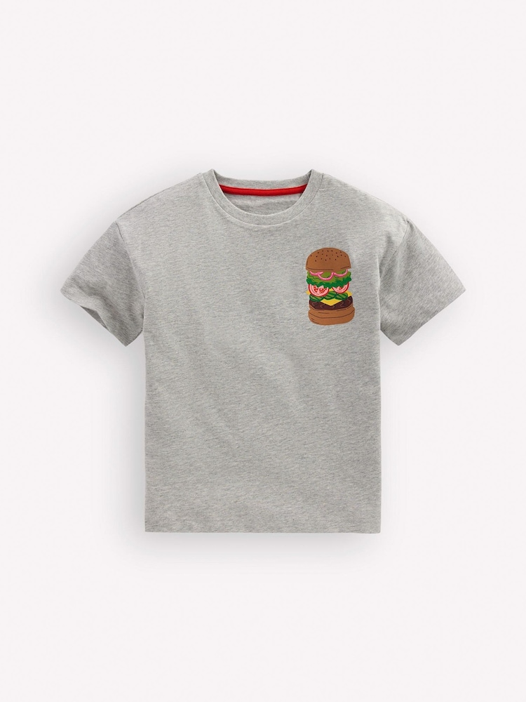 Boden Grey Front & Back Graphic T-Shirt - Image 1 of 3 Boden Grey Front & Back Graphic T-Shirt - Image 1 of 3