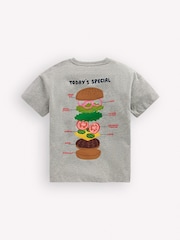 Boden Grey Front & Back Graphic T-Shirt - Image 2 of 3