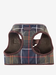 Barbour® Olive Green Tartan Step In Dog Harness - Image 1 of 4
