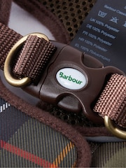 Barbour® Olive Green Tartan Step In Dog Harness - Image 3 of 4