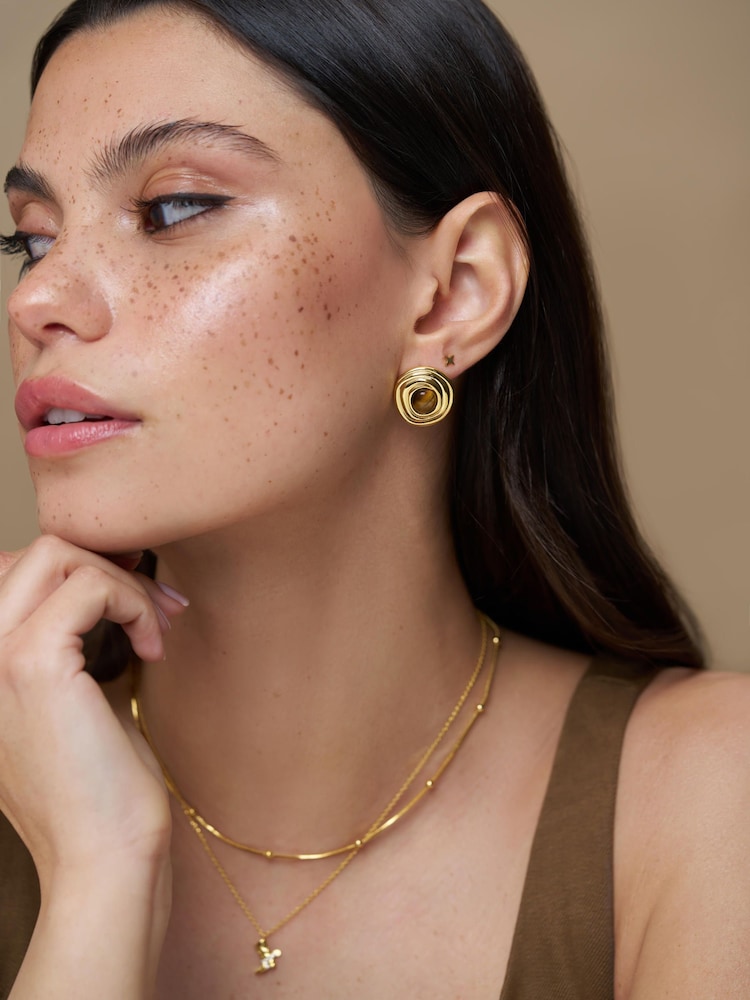 Orelia London Gold Tone Cowboy Boot Charm Necklace - Image 2 of 4 Orelia London Gold Tone Cowboy Boot Charm Necklace - Image 2 of 4