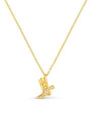 Orelia London Gold Tone Cowboy Boot Charm Necklace - Image 4 of 4