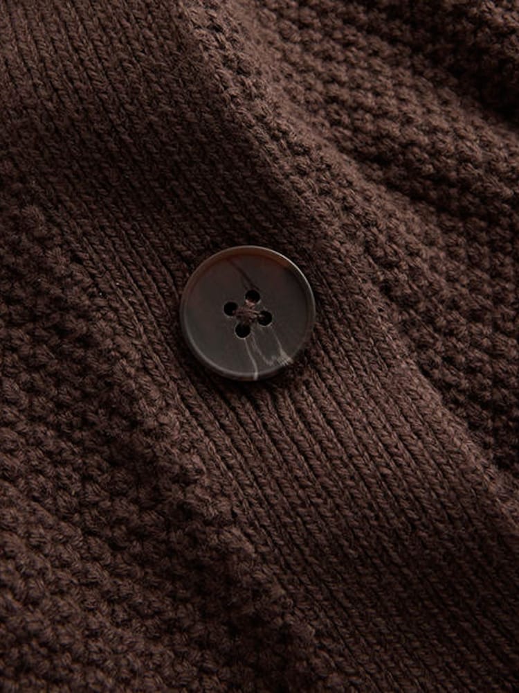 Boden Brown Hayley Cotton V-neck Cardigan - Image 5 of 5 Boden Brown Hayley Cotton V-neck Cardigan - Image 5 of 5