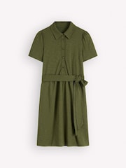 Boden Green Patti Short Jersey Shirt Dress - Image 5 of 5