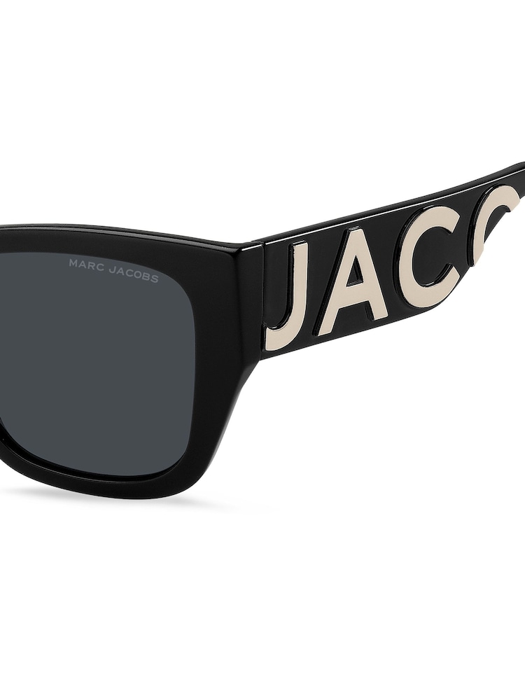 Marc Jacobs Square Sunglasses with Logo - 5суретінің 5 суреті