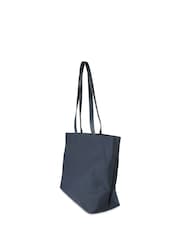 Jones Bootmaker Navy Blue Vaya Leather Zip Close Shoulder Bag - Image 2 of 5