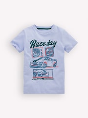 Boden Blue Short Sleeve Graphic T-Shirt - Image 1 of 3