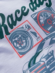 Boden Blue Short Sleeve Graphic T-Shirt - Image 3 of 3