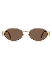 Marc Jacobs Oval Sunglasses in Gold - 4суретінің 2 суреті