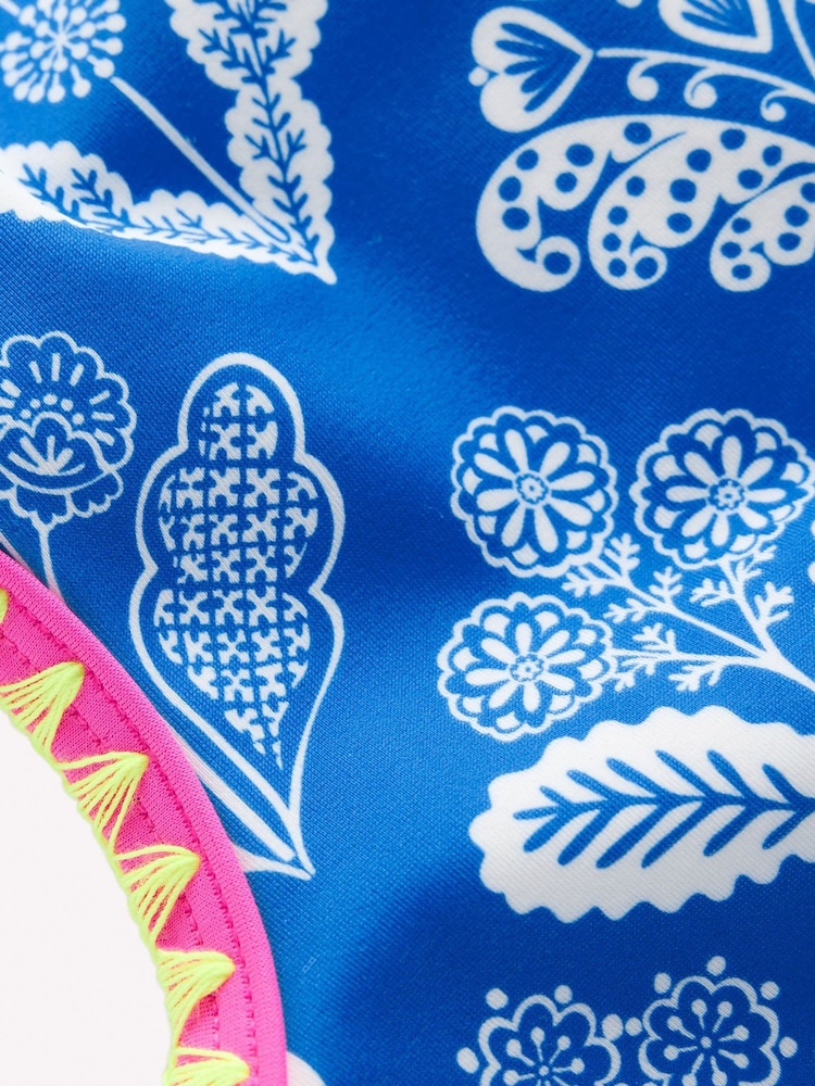 Boden Blue Cut Out Swimsuit - Image 3 of 3