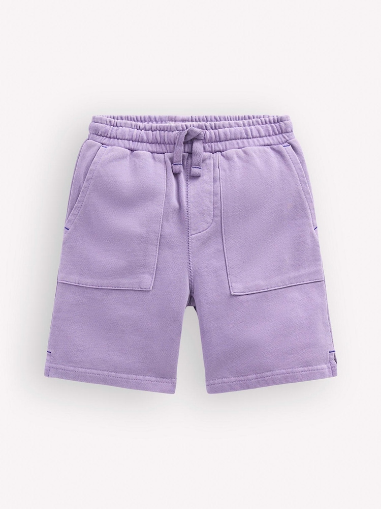 Boden Purple Garment Dye Sweat Shorts - Image 1 of 3 Boden Purple Garment Dye Sweat Shorts - Image 1 of 3