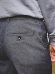 Navy Puppytooth Chino Trousers - Image 5 of 9