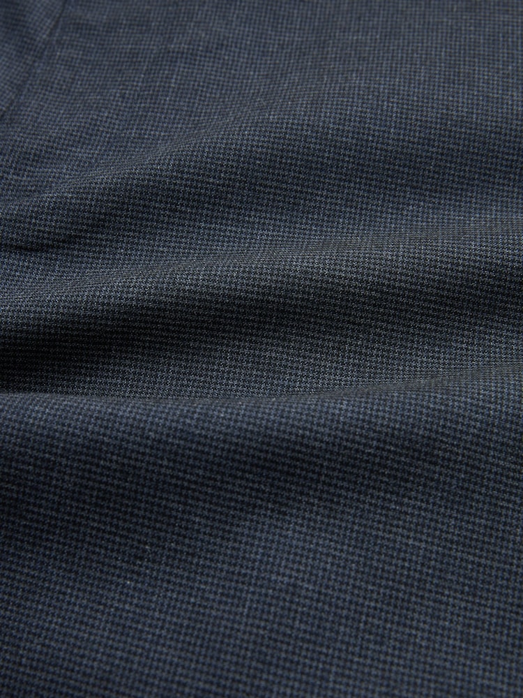 Navy Puppytooth Chino Trousers - Image 9 of 9 Navy Puppytooth Chino Trousers - Image 9 of 9