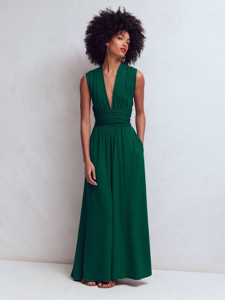 Boden Green Multiway Jersey Maxi Dress - Image 1 of 6