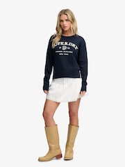 Mavi - Superdry Heritage Qrafik Cemper - 7şəkildən 3 şəkil