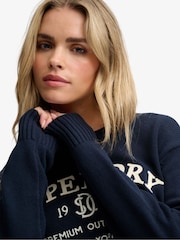 Mavi - Superdry Heritage Qrafik Cemper - 7şəkildən 4 şəkil