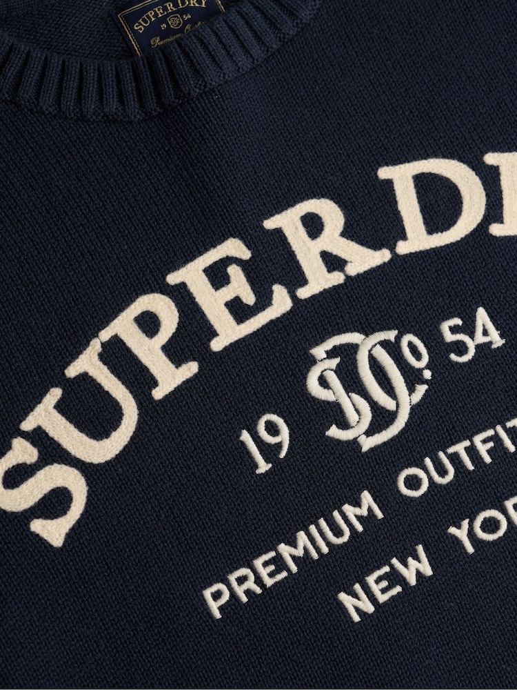 Mavi - Superdry Heritage Qrafik Cemper - 7şəkildən 7 şəkil