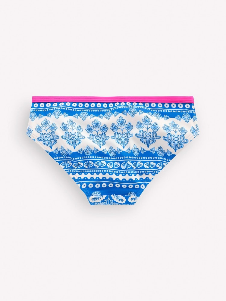 Boden Blue Patterned Bikini Bottoms - Image 1 of 3