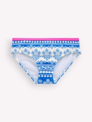 Boden Blue Patterned Bikini Bottoms - Image 2 of 3