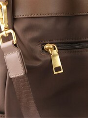 Jones Bootmaker Chocolate Brown Virelle Leather Backpack With Zip Pockets - Image 6 of 6