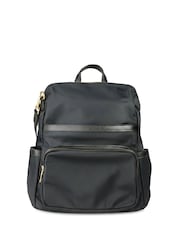 Jones Bootmaker Black Virelle Leather Backpack With Zip Pockets - Image 1 of 6