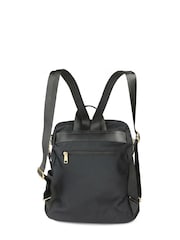 Jones Bootmaker Black Virelle Leather Backpack With Zip Pockets - Image 3 of 6