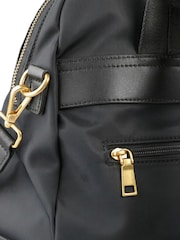 Jones Bootmaker Black Virelle Leather Backpack With Zip Pockets - Image 4 of 6