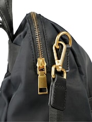 Jones Bootmaker Black Virelle Leather Backpack With Zip Pockets - Image 6 of 6