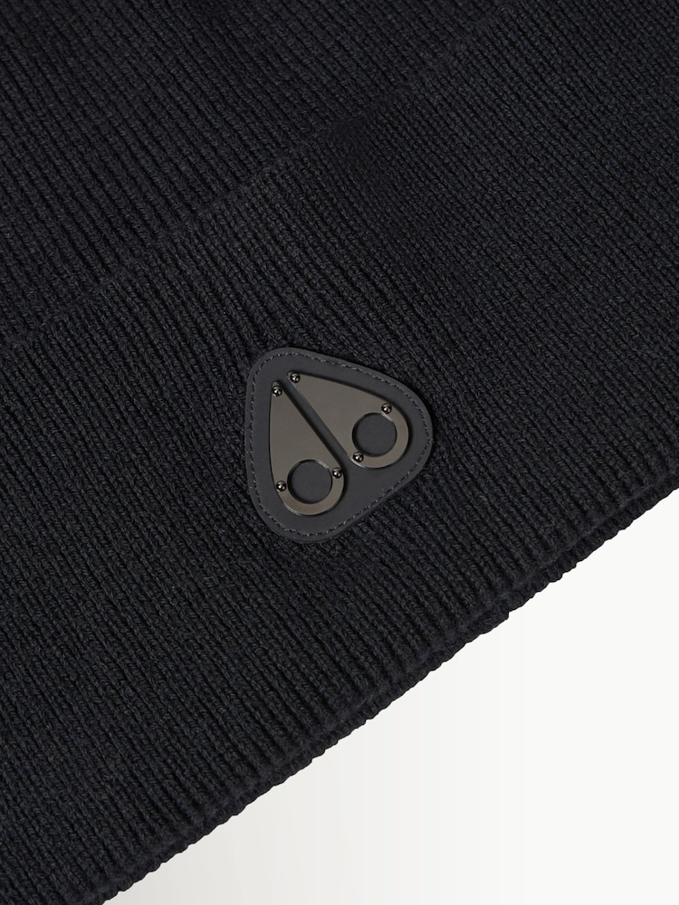 Moose Knuckles Black Frost Beanie - Image 4 of 4