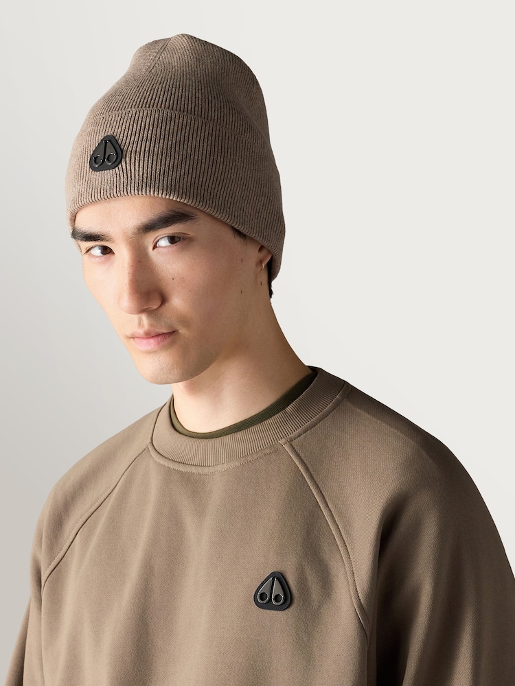 Moose Knuckles Brown Frost Beanie - Image 1 of 4