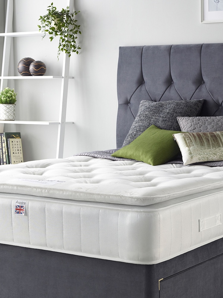 Aspire Furniture Natural Cashmere Pillowtop Mattress - Image 1 of 6